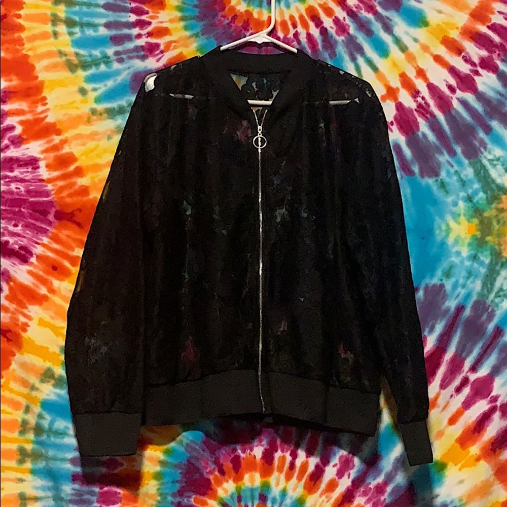 Black Zip Up NEVER WORN